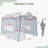 11x8.5x8 ft. Portable Walk-In Garden Greenhouse with Adjustable Height Steel Frame, Zipper Door & Ventilated Windows – Durable PE Outdoor Greenhouse-107621726-119323383