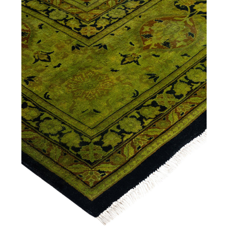 Overdyed One-of-a-Kind 10' 2" X 13' 7" Hand Knotted Area Rug