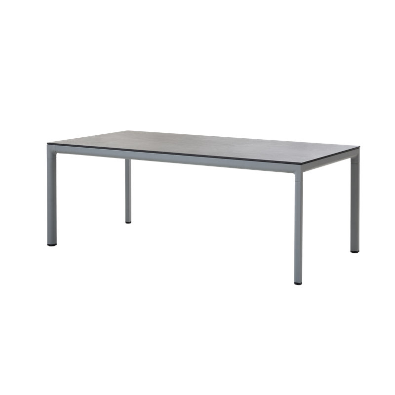 Drop Outdoor Dining Table, Black, Lava Gray