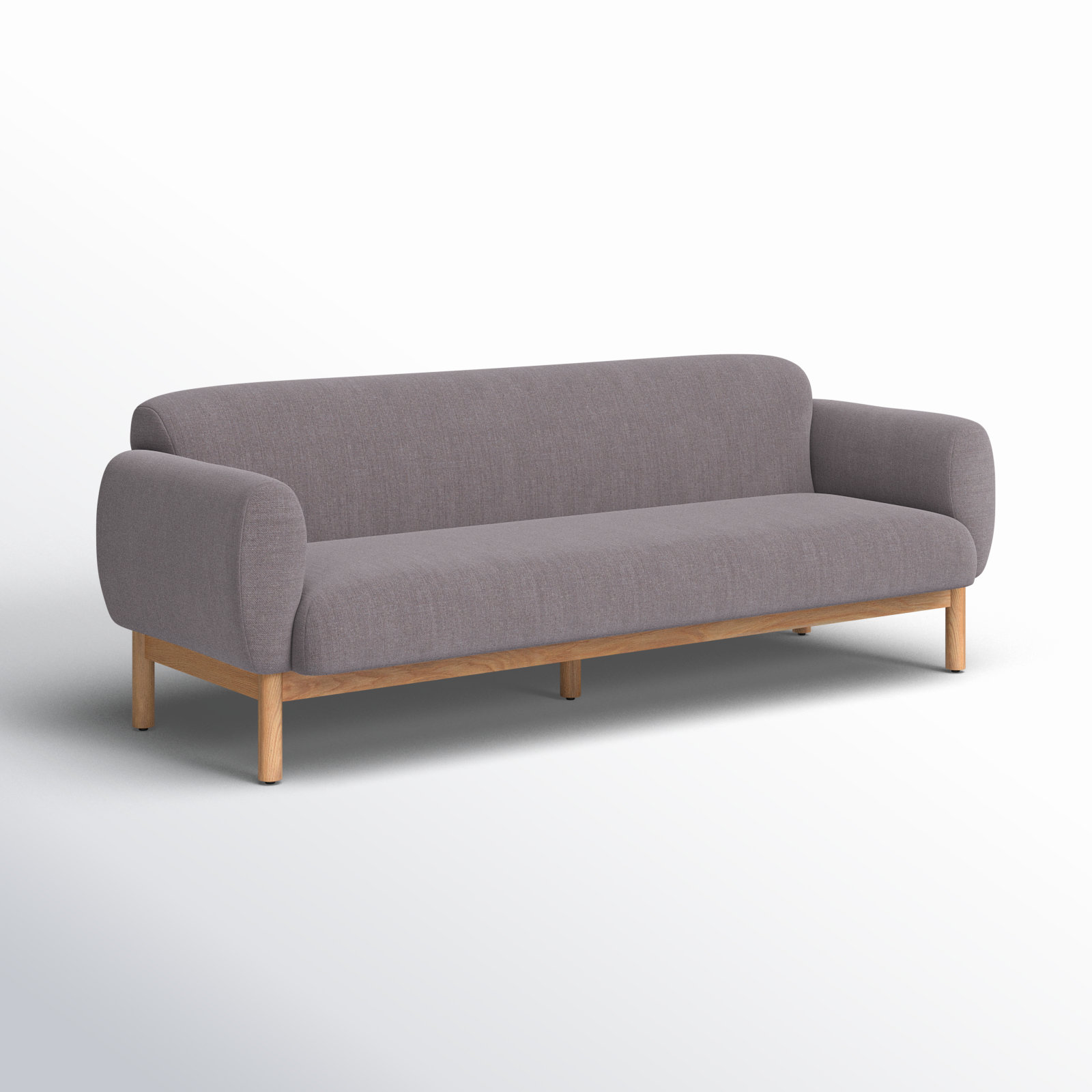 Mattia Sofa, Metro Gray Linen Blend, 87" W