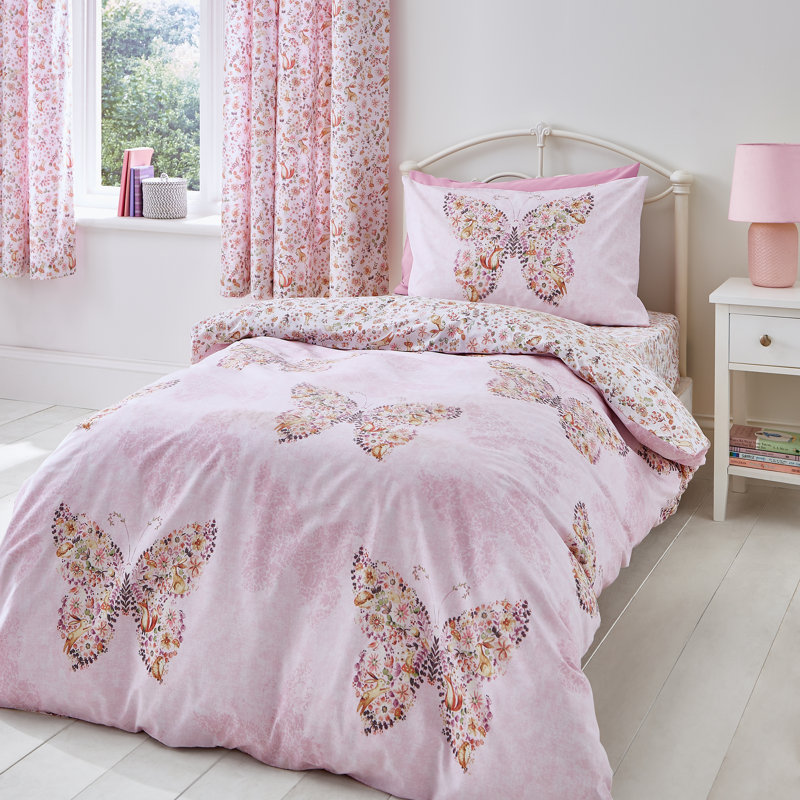 Enchanted Butterfly Duvet Cover Set, Double - 2 Pillowcase