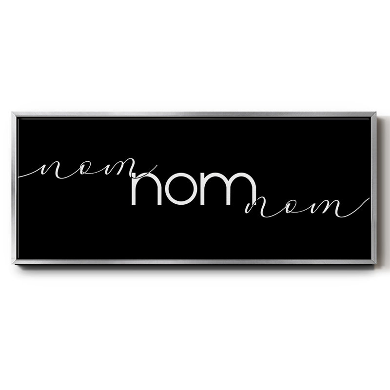 Nom Nom Nom- Framed Canvas, 20" H x 50" W