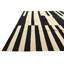 Tapis noir et blanc 5 x 8 Pinkerton