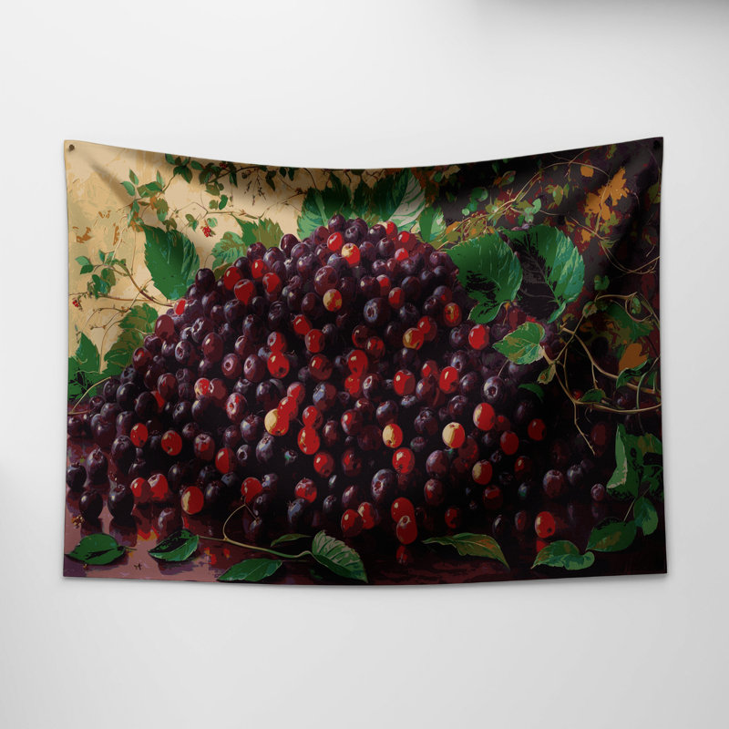 Tapisserie murale «Fruit Loganberry», 88 po x 104 po