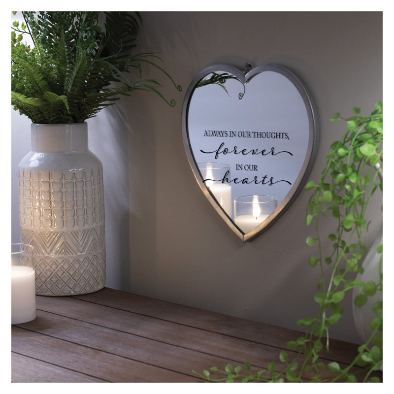 Ebbert Metal, Glass Flat Wall Mirror