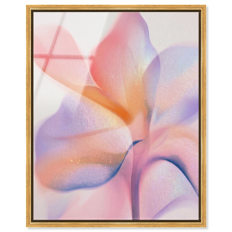 Watercolor Petals II High-Gloss Frameless Acrylic Glass Wall Art Abstract Print by Oliver Gal, Ready to Hang, 16 x 20