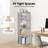 Book Shelf, 4-Tier Floor Bookshelf, Modern Standing Bookcase