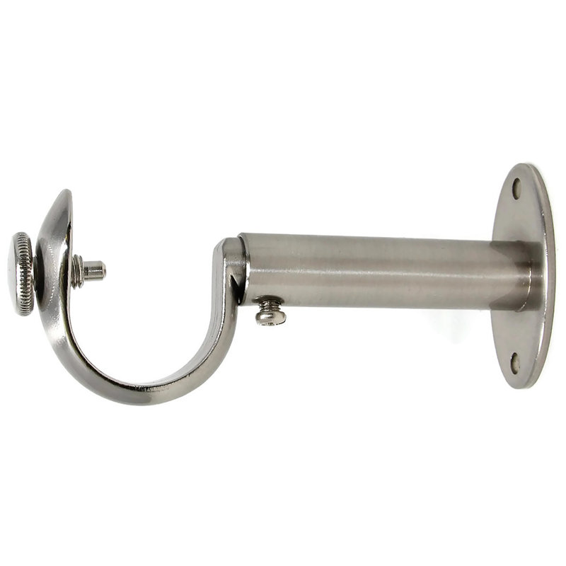 Pesina Zinc Cast Mounting Bracket, Brushed Steel