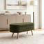 Banc de rangement avec repose-pieds ovale-130059814