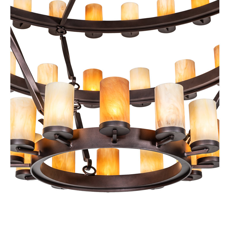 Lustre 60 lumières 84 niveaux à trois niveaux 84 "Noziroh