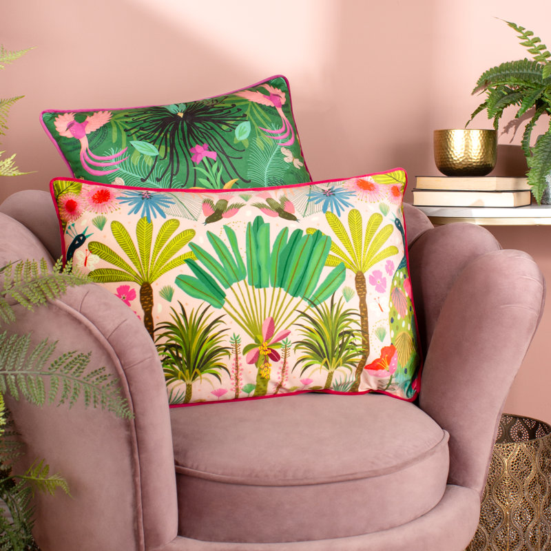 Maximalist Floral Square Cushion Cover