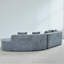 Canapé modulaire en chenille 2 pièces Boneless-450761558
