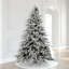 Sapin de Noël blanc givré-2113955435