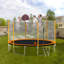 Trampoline de cour arrière ronde de 14 pi avec enceinte sécuritaire-86608296