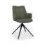 Adina 360° RETURN SWIVEL CHAIR - FABRIC - BLACK SAND POWDER COATED LEGS (SINGLE)-1205015056