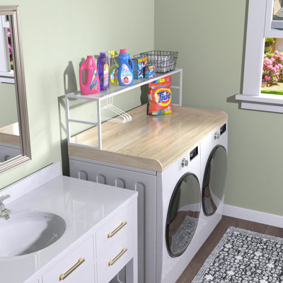 Washer Dryer Countertop Laundry Countertop with Washer Dryer ShelfNatural Wood Color