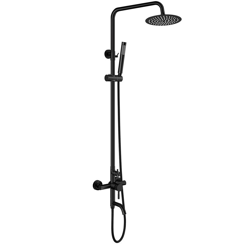 Douche d'extérieur à fonction triple Keoni en acier inoxydable, null