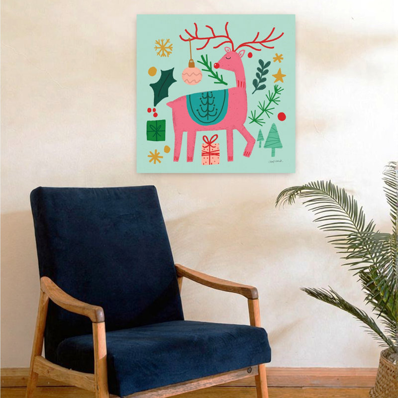 Art contemporain contemporain All Is Bright III avec animaux, H 24 po x l 24 po