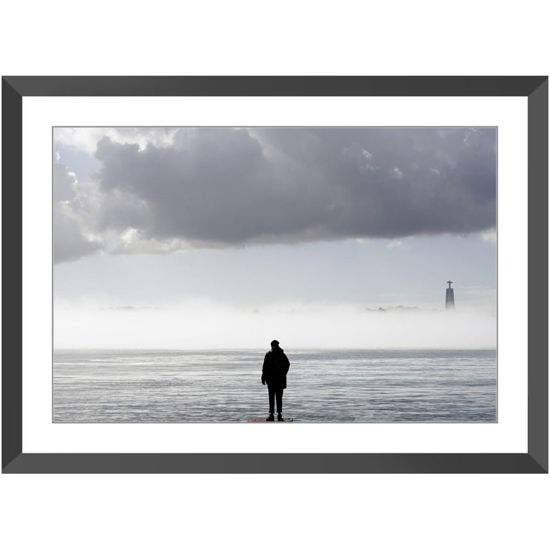 Morning Air Print by Joseph Regan, 14" H x 16" W x 0.75" D, Black