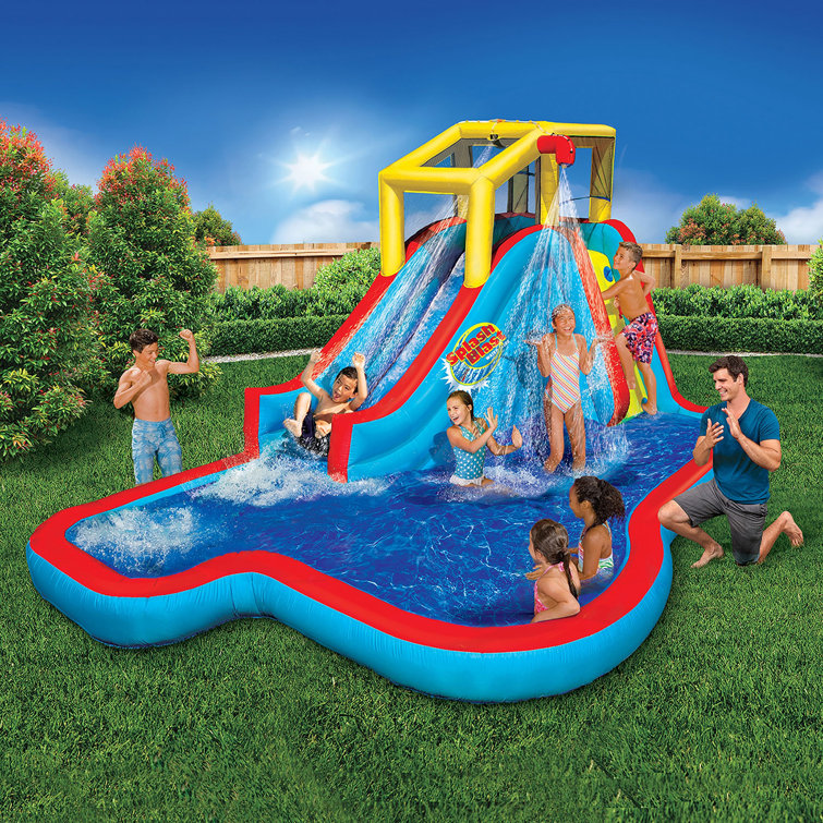 Water Park Pool With Slide Walmart Banzai Walmart Pool Slides 14