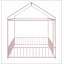 Cadre de lit robuste en métal avec barrière de protection pour enfants et adolescents, assurant sécurité et confort dans n'importe quelle chambre.-1162177061-1162177060
