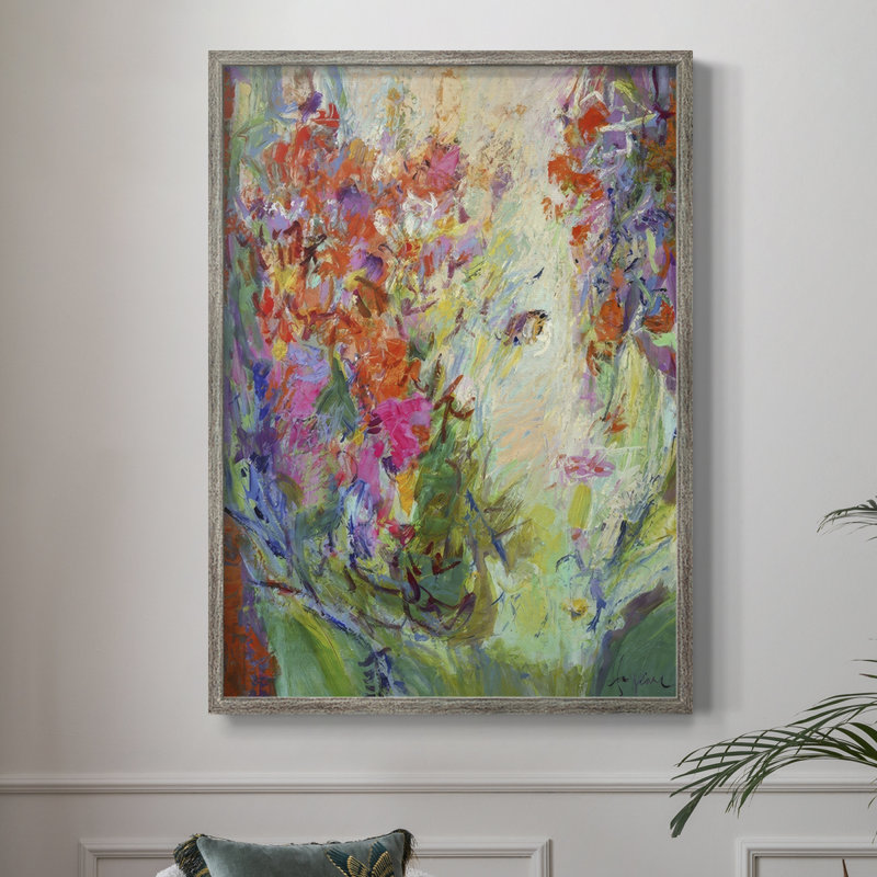 «Bold Flourish II», reproduction encadrée - bois massif, H 30 po x l 24 po