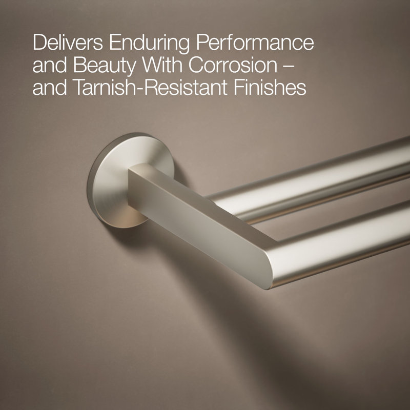 Components™ Double Towel Bar, Vibrant Brushed Nickel
