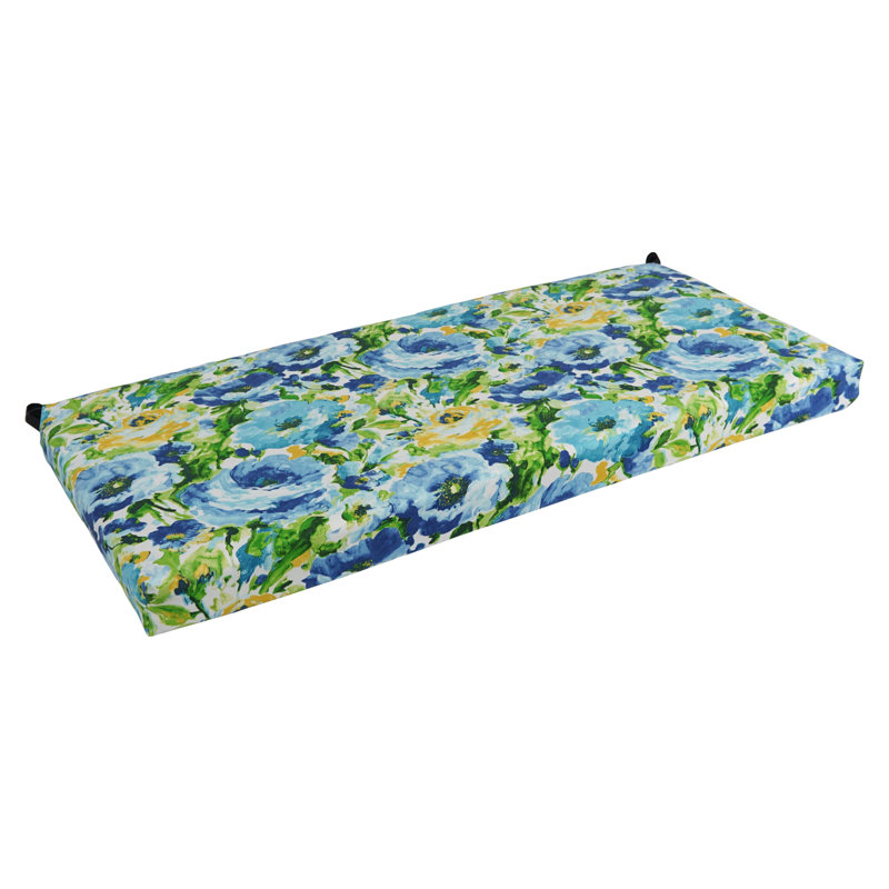 Outdoor 3'' Bench Seat Cushion, Light Blue, 42" W x 19" D