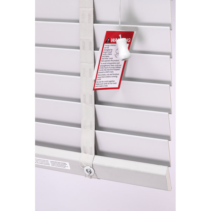 Fauxwood Tape Venetian Blind, 210cm W x 213cm L, White