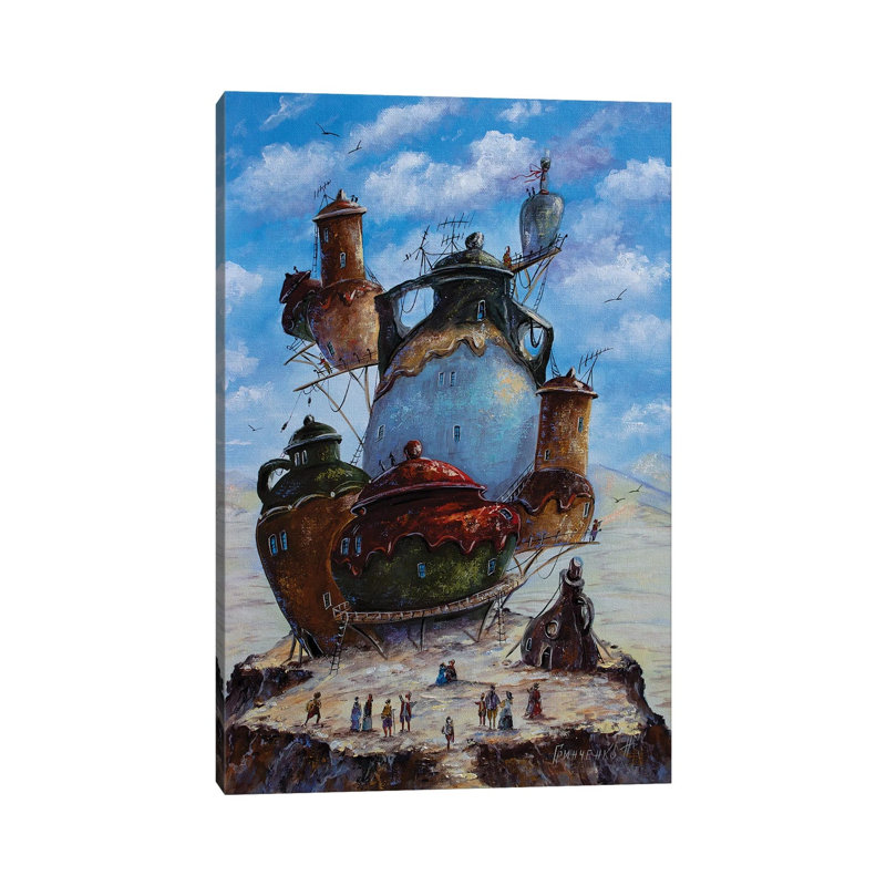 In The City Of Pitchers by Natalia Grinchenko - Gallery-Wrapped Canvas Giclée on Canvas, Wrapped Canvas