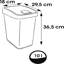 10 Litre Touch Top Outdoor Trash & Recycle Bin-1607025620