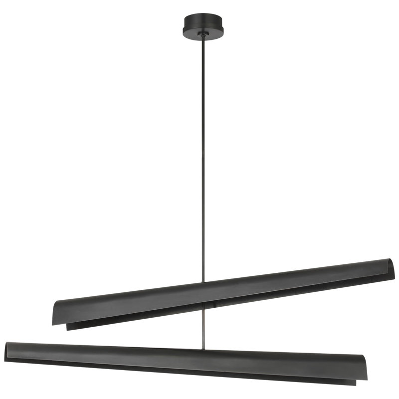 Kelly Wearstler Piel 52" Multi-Positional Chandelier, Bronze