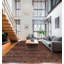 Seville Hand Knotted Area Rug in Tobacco/Red/Gray