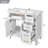 36-Inch Modern Bathroom Vanity With Ceramic Sink, Cabinet With Four Drawers-1978771769