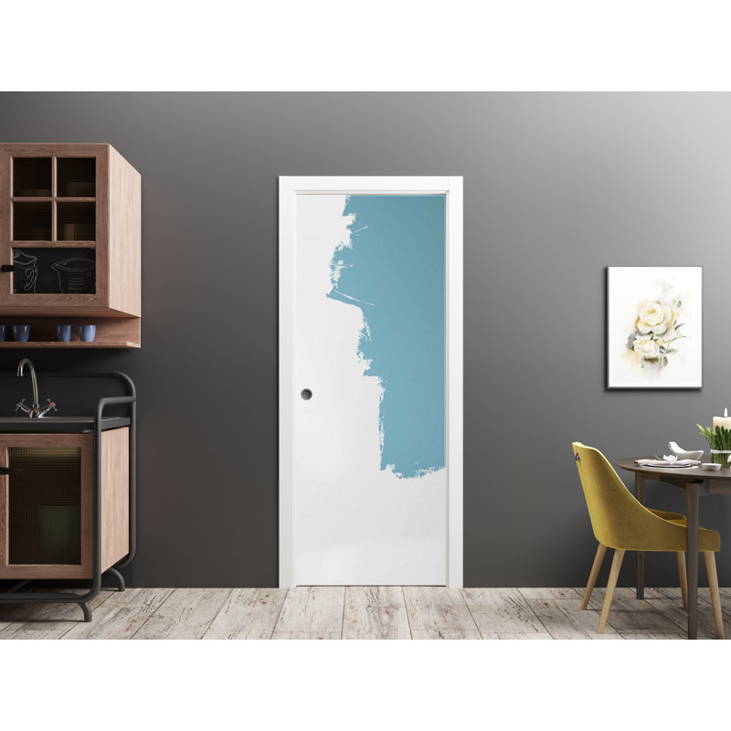 Panelled Wood Planum Sliding Closet Doors, 42" x 84", Primed