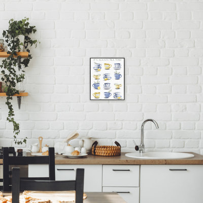 It's Always Tea Time Framed Giclee, design by Elizabeth Tyndall