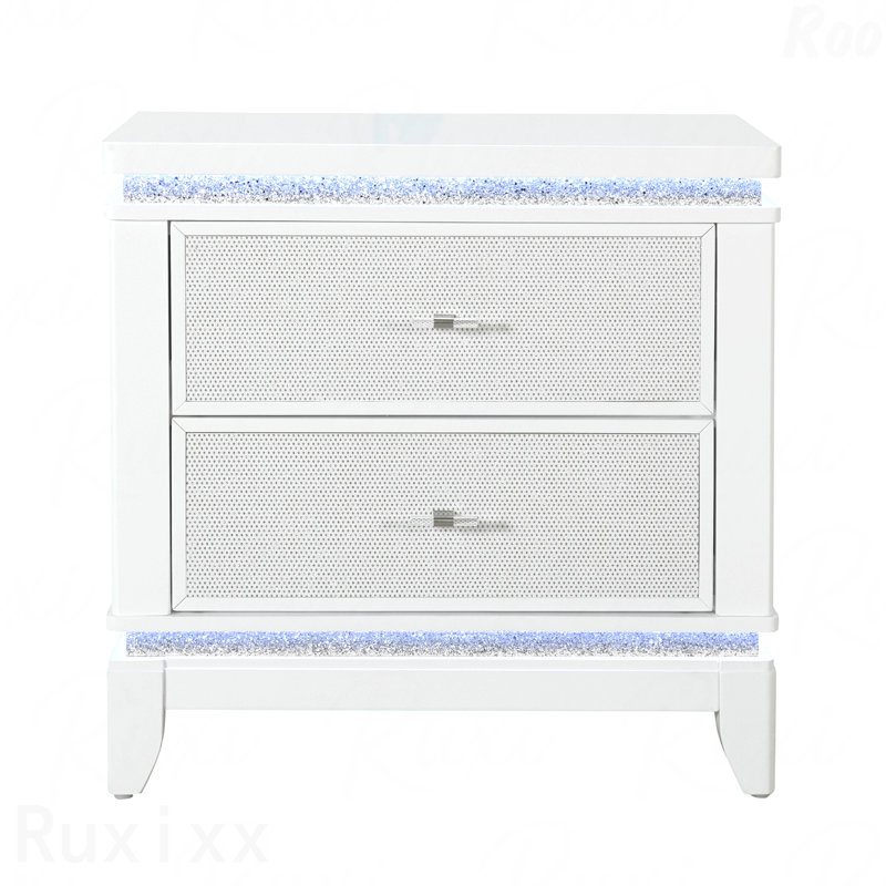 Table de chevet blanche ADALID