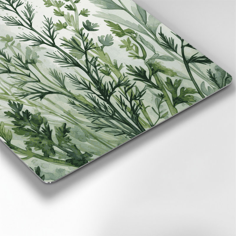 Art mural en métal Botanical Tarragon Beige, H 144 po x l 144 po x P 0,05 po