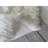Faux Bison Skin Fur Shag Area Rug in White with Brown Tips-95756283