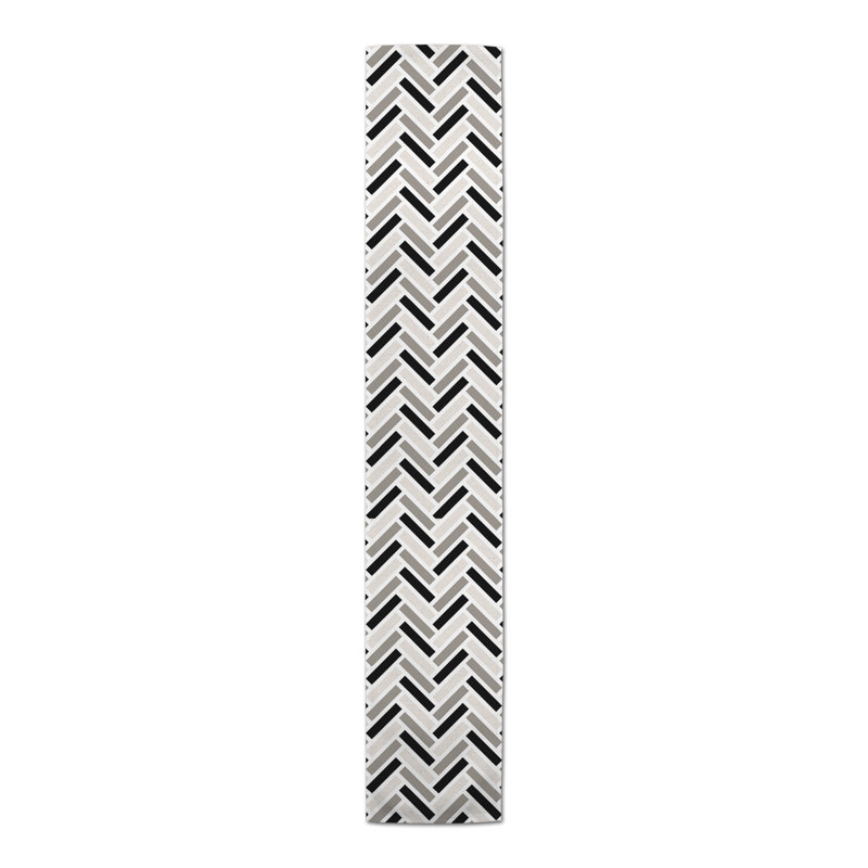 Chemin de table à chevrons, L 16 po x l 90 po