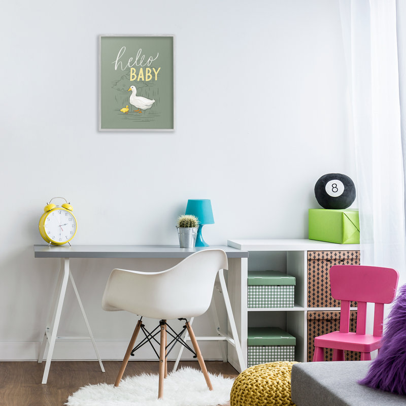 «Hello Baby Duck & Duckling», estampe numérique encadrée par Caverly Smith, Estampe numérique Farmhouse, H 20 po x l 16 po