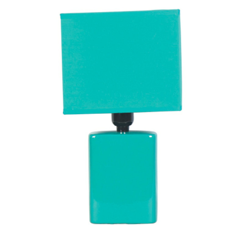 Lampe de table 12,6 "Haşim, Bleu sarcelle