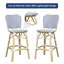 Chaise de bar d'extérieur en aluminium Anjanette, chaise-1386418891