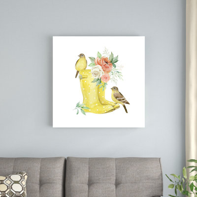 " Yellow Rainboots " Painting Print