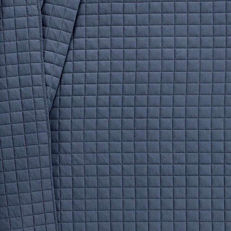 Brooklyn Loom Essential Cotton Quilt Set, Queen Quilt  + 2 Shams, Blue