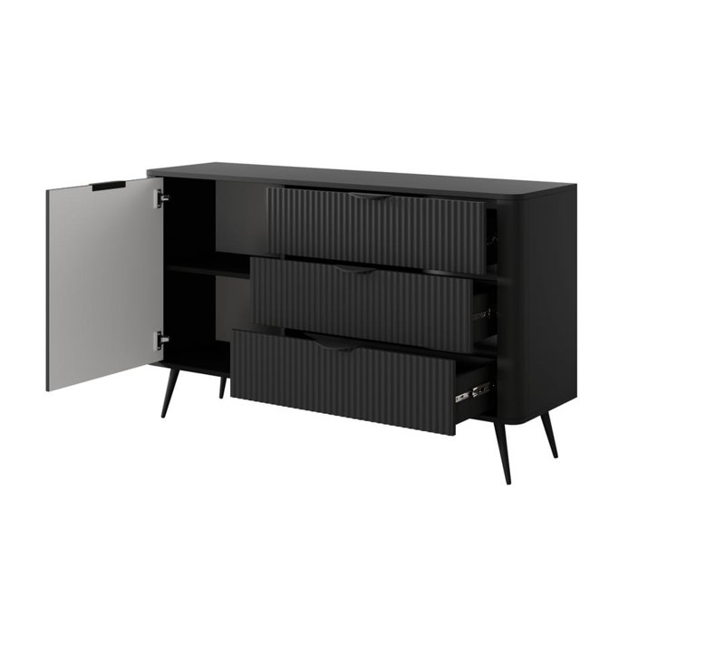 Stewartstown 138cm Sideboard, Black