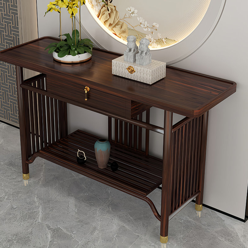 Nouvelle table d'entrée de style chinois, H 33,5 po x l 63 po x P 13,8 po