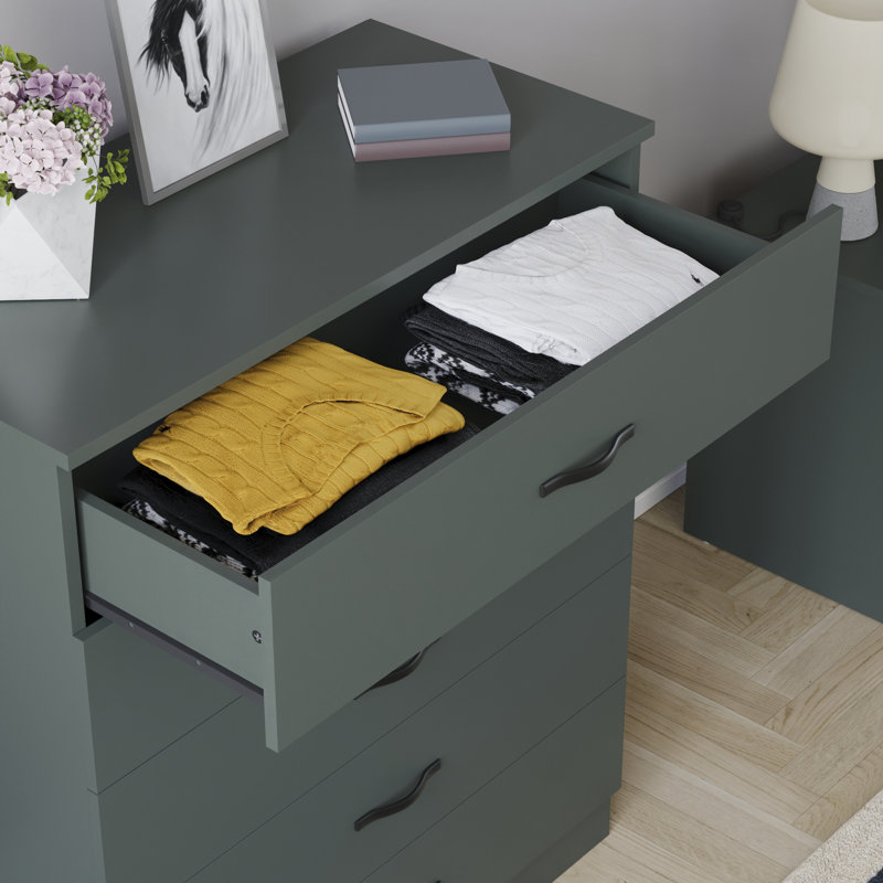 Maybery 5 Drawer 75Cm W Chest, Jasper Green