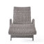 Chaise longue en gris - Option de détente extérieure polyvalente avec fauteuil de patio confortable