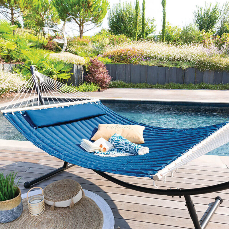 Aholla Padded Hammock Canvas, Indigo Blue